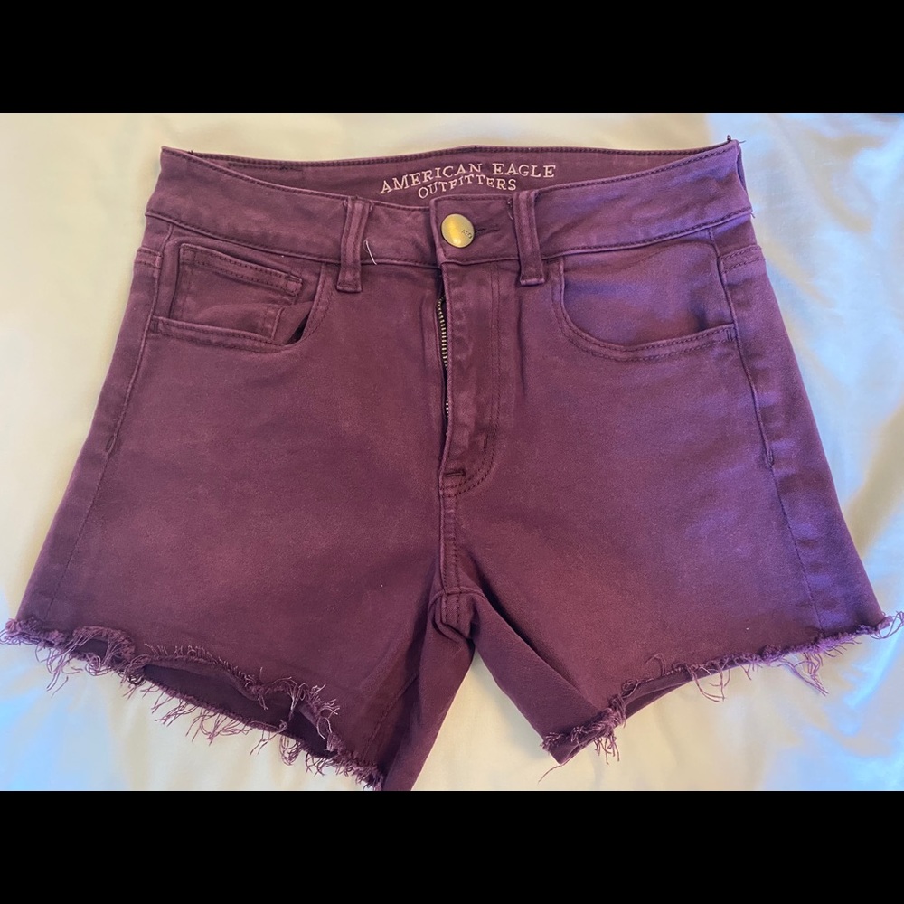 American Eagle Maroon Shorts